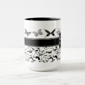 Mug Papillon Victorian Flourian noir blanc (Centre)