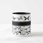Mug Papillon Victorian Flourian noir blanc (Centre)