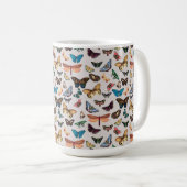 Mug Papillon vintage esthétique (Devant droit)