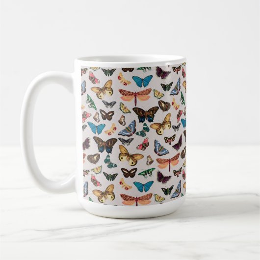 Mug Papillon vintage esthétique (Gauche)