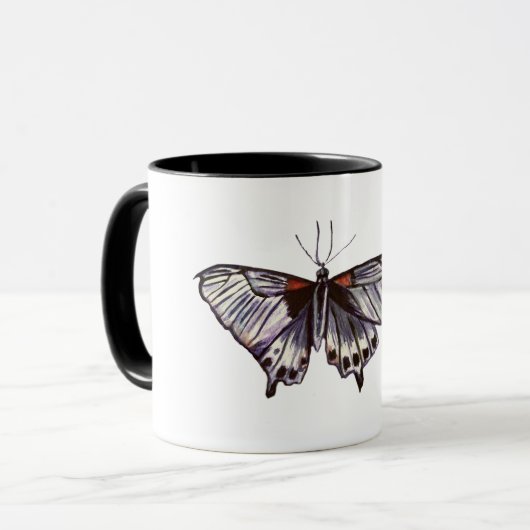 Mug Papillon violet (Devant gauche)