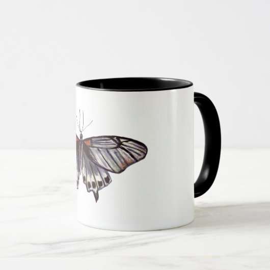 Mug Papillon violet (Devant droit)