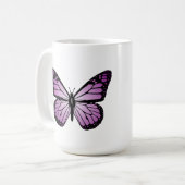 Mug Papillon Violet (Devant gauche)