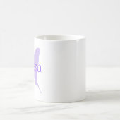 Mug Papillon Violet Personnalisé (Centre)