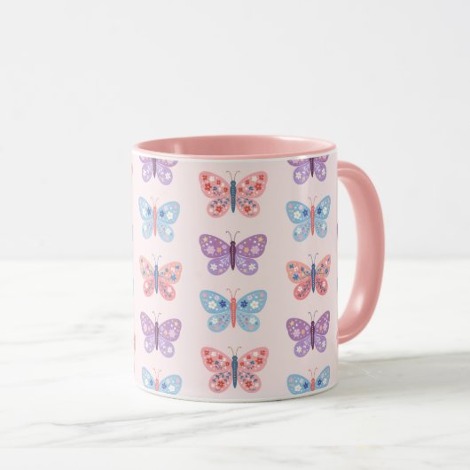 Mug Papillons (Devant droit)