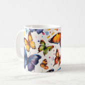 Mug Papillons à l'aquarelle  (Devant gauche)
