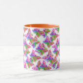 Mug Papillons Abstraits (orange) (Centre)