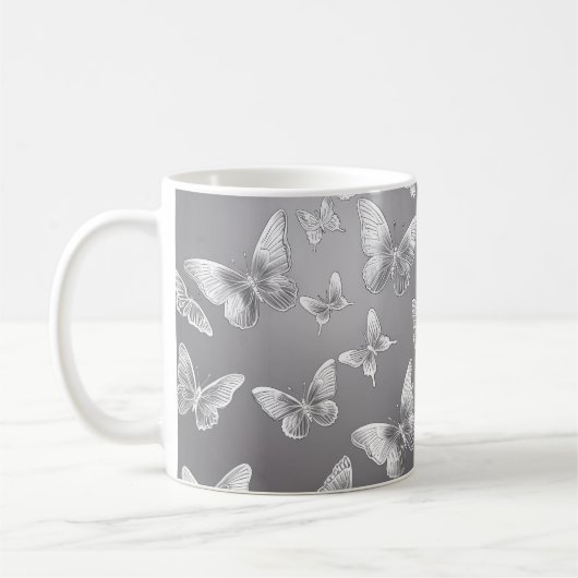 Mug Papillons argentés Amateurs de faune (Gauche)