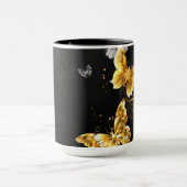 Mug Papillons blancs et dorés (Centre)