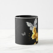 Mug Papillons blancs et dorés (Centre)