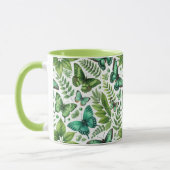 Mug Papillons Bleu-Vert (Gauche)