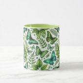 Mug Papillons Bleu-Vert (Centre)