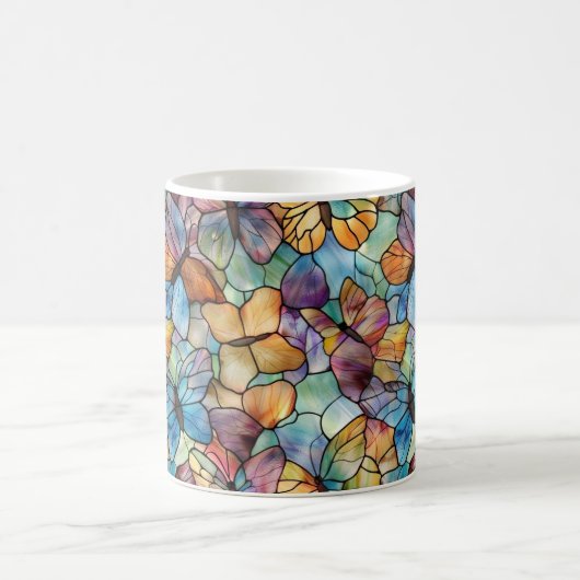 Mug Papillons bleu violet orange (Centre)