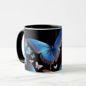 Mug Papillons bleus (Devant gauche)