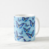 Mug Papillons bleus (Devant droit)