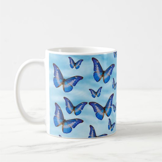 Mug Papillons bleus (Gauche)