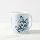 Mug Papillons bleus (Devant droit)