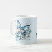 Mug Papillons bleus (Devant gauche)