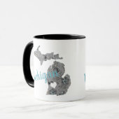 Mug Papillons bleus gris du Michigan (Devant gauche)
