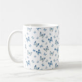 Mug Papillons bleus muqueuse arrière - plan (Gauche)