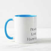 Mug Papillons bleus turquoise (Gauche)