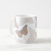 Mug Papillons botaniques modernes (Devant gauche)