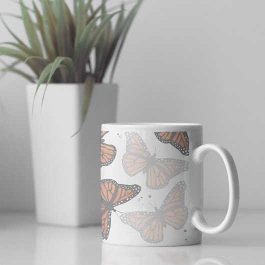 Mug Papillons botaniques modernes