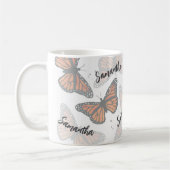 Mug Papillons botaniques modernes Personnalisés (Gauche)