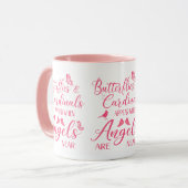 Mug Papillons & Cardinaux Apparaissent Quand Angel Est (Devant gauche)