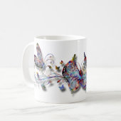 Mug Papillons colorés (Devant gauche)