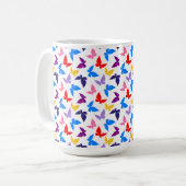 Mug Papillons colorés (Devant gauche)