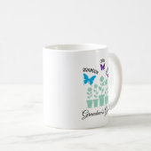 Mug Papillons colorés simples Grand-enfants Grand-mère (Devant droit)