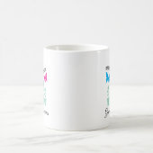 Mug Papillons colorés simples Grand-enfants Grand-mère (Centre)