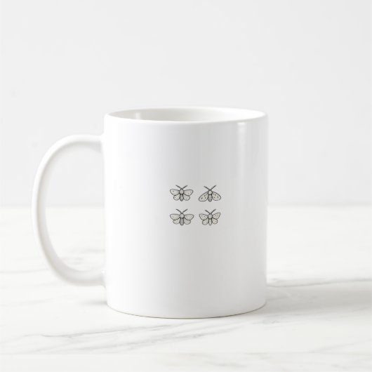 Mug Papillons Cottagecore Classique (Gauche)