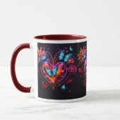 Mug Papillons Dansant Parmi Les Fleurs Vibrantes (Gauche)