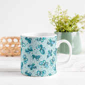 Mug Papillons de Bugs Doodle - turquoise - motif.