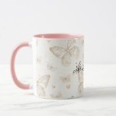 Mug Papillons de crème petits coeurs (Gauche)