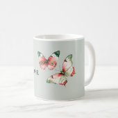 Mug Papillons de fraise rouges à la menthe (Devant droit)