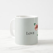 Mug Papillons de fraise rouges à la menthe (Devant gauche)