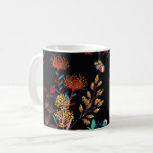Mug Papillons de jardin fleuris Style Liberty (Devant gauche)