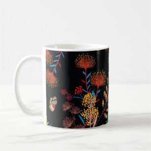 Mug Papillons de jardin fleuris Style Liberty