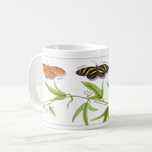 Mug Papillons de Longwing (Devant gauche)