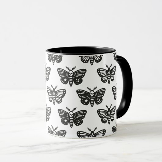 Mug Papillons de nuit (Devant droit)