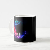 Mug Papillons de nuit Neon brillants sur arrière - pla (Devant gauche)