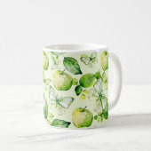 Mug Papillons de Pommes Vertes (Devant droit)