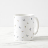 Mug Papillons Dreamy Blue & Cream Imprimer (Devant droit)