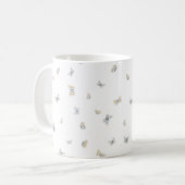 Mug Papillons Dreamy Blue & Cream Imprimer (Devant gauche)