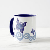 Mug Papillons en vol (Devant gauche)