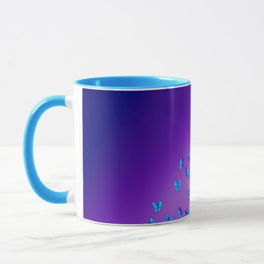 Mug Papillons Enchantés Violet (Gauche)