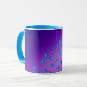 Mug Papillons Enchantés Violet (Devant gauche)